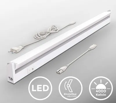 Produktbild von Unterbau Leuchte LED 230V 9W Lichtleiste Küchen-Lampe Beleuchtung Schrankleuchte
