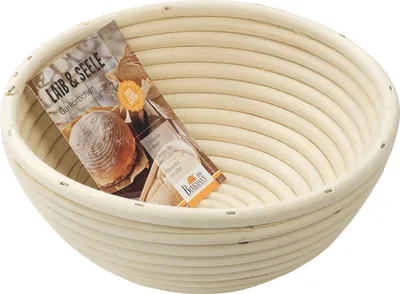 Produktbild von BIRKMANN Gärkörbchen, rund Ø 20 cm, bis 1000 g Teig, nachhaltig, aus Peddigrohr, 208964