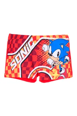 Produktbild von Sonic the Hedgehog Badehose - Schwimm-Boxer Sonic - rot - Größe 104