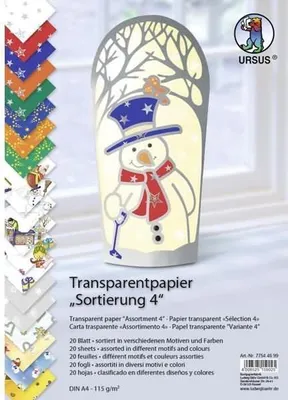Produktbild von Transparentpapier 115g/qm A4 VE=20 Blatt Sortierung 4