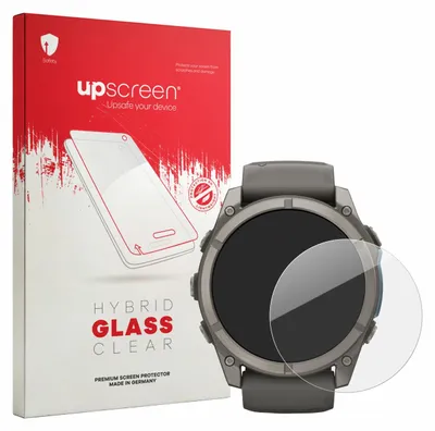 Produktbild von upscreen Schutzglas für Garmin Fenix 9 (51 mm) Schutzfolie Panzer Folie Glas Display Schutz klar