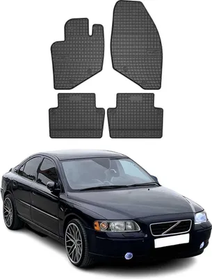 Obrázok produktu pre 2000-2009 Volvo S60 gumové podlahové rohože čierne 4 ks