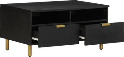 Immagine prodotto di vidaXL Tavolino nero 80x54x40 cm Materiale a base di legno