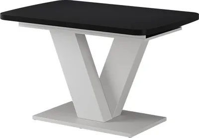 Produktbild von Esstisch Vicco Fenaro Schwarz/Weiß 120 x 80 cm ausziehbar, Model 58001
