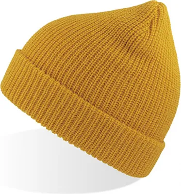 Immagine prodotto di Atlantis WOLL | Woolly Beanie, berretto a coste - Colore: Giallo - Taglia: Unica