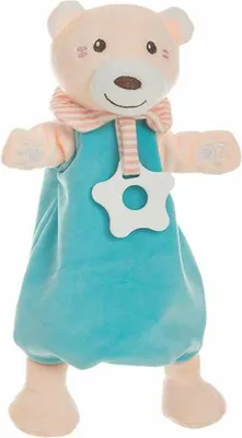 Obrázek produktu pro Kousátko chrastítko měkká hračka medvěd 35 cm