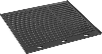 Immagine prodotto di Piastra reversibile in ghisa rettangolare BBQ plancha 455x35cm - barbecue a gas barbecue a carbonella - nero