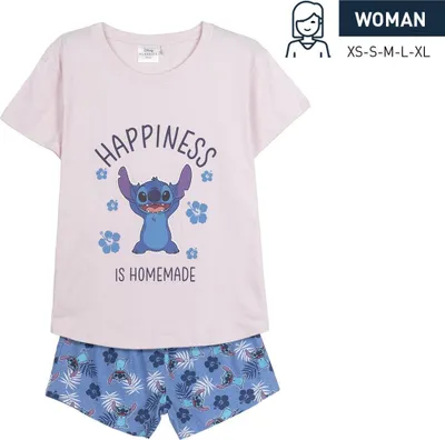 Produktbild von Stitch Damen-Kurzpyjama, Größe L