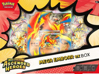 Zdjęcie produktu dla Pokémon TCG: Ascended Heroes - Mega Emboar ex Box