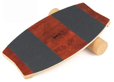 Obrázek produktu pro Balance board KOMFOTTEU s korkovou rolí, balanční deska z 11vrstvého lisovaného březového dřeva pro snowboarding, surfování, skateboarding a lední hokej, nosnost až 100 kg, trenažér rovnováhy pro děti i dospělé