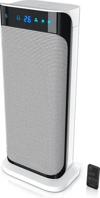 Produktbild von Brandson Heizlüfter 2000W, Keramikheizlüfter mit Fernbedienung, energiesparend & leise, Überhitzungsschutz, Automatische Abschaltung, Umkippschutz, 35° Oszillation, Weiß/Schwarz
