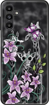 Produktbild von König Design Hülle kompatibel mit Samsung Galaxy A13 5G Kunststoff Soft Handyhülle - Handy Case Lotusblume