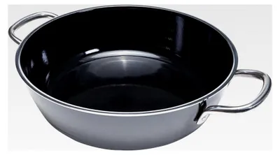 Produktbild von Servier-Schmorpfanne 28 cm, Silargan, Bräter, Schmortopf 4,1l, hoher Rand, Induktion, schwarz