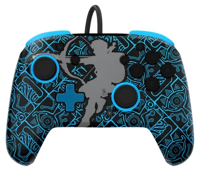 Image de PDP Controller Rematch Wired SheikahShoot GlowintheDark Swit