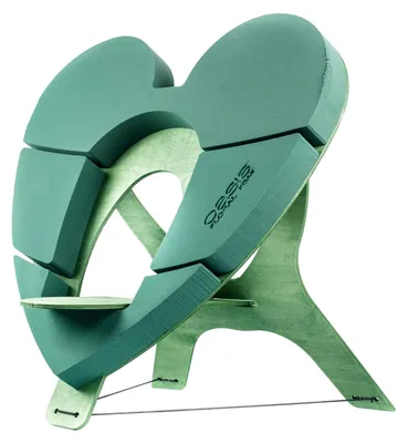 Produktbild von OASIS Steckschaum BIOLINE Urnen Herz 60cm Steckmasse Steckschwamm