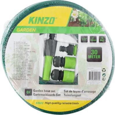 Image de KINZO Set de tuyaux d'arrosage, GARDEN, 1/2", 30 m
