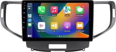 Zdjęcie produktu dla Radio samochodowe z Bluetooth i CarPlay do Hondy Accord 8 (2008–2012) – kompatybilne z Apple i Android – system stereo z nawigacją – 2 GB pamięci RAM, 32 GB pamięci wewnętrznej, 9-calowy wyświetlacz