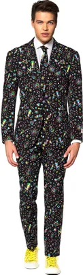 Produktbild von Disco Dude Partyanzug Karneval Faschingskostüm - für Karneval Halloween Größe: 48