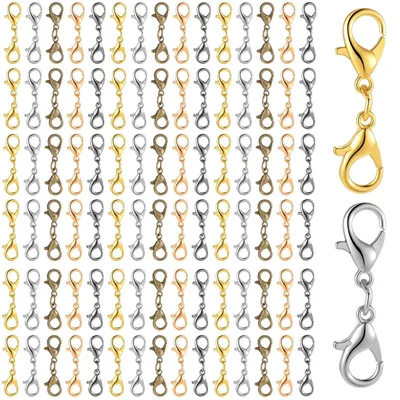 100 Karabinerverschlüsse 2,5 cm, Armbandverschluss