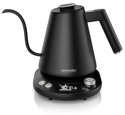 Produktbild von Arendo - Wasserkocher Edelstahl mit Temperatureinstellung - 1100 Watt - 40° bis