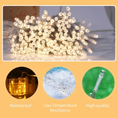Produktbild von Halloween-Lichterkette, 6 m, 40 LEDs, Fledermausform, dekorativ, zum Aufhängen, wasserdicht, warmweißes Licht, batteriebetrieben, gruselig für Partys