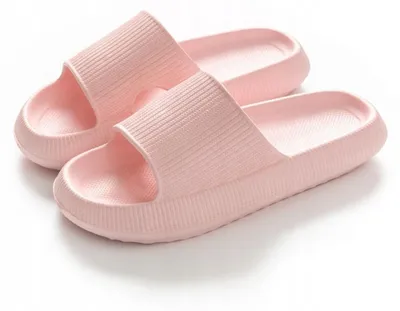 Produktbild von Badeslipper - Badesandalen - Leichte Schaumstoff- Badeschuhe - Für den Strand - Für das Schwimmbad - Rosa