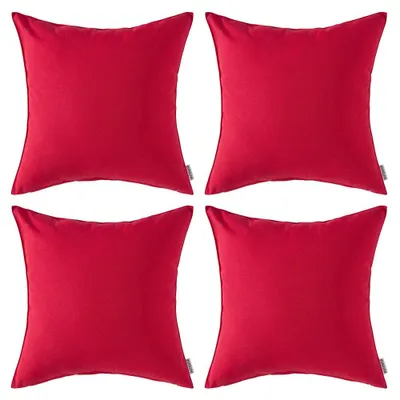 Produktbild von Set mit 4 wasserdichten Kissenbezügen, 45 x 45 cm, rot