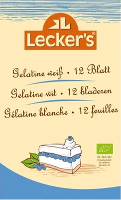 Immagine prodotto di Gelatina fogliare bianca 12 fogli 20g