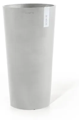 Imagen del producto de Macetas Ecopots Amsterdam, de plástico, color blanco grisáceo, diámetro de 34 cm, altura de 66 cm