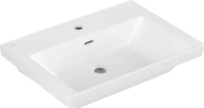 Produktbild von Villeroy & Boch Subway 3.0 Waschtisch 65 cm, mit 1 Hahnloch, mit Überlauf