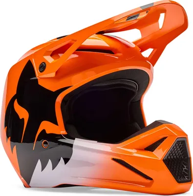 Produktbild von FOX V1 Shield Jugend Motocross Helm, orange, Y/L (52/53)