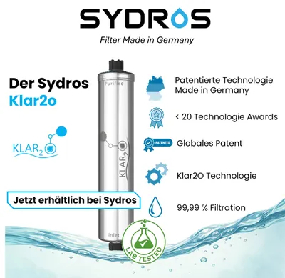 Wasserfilter – entfernt 99,99 % Mikroplastik, Nanoplastik & PFAS
