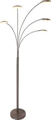 Produktbild von Steinhauer Stehleuchte Synna 5-flammig Silber Matt 90x30cm