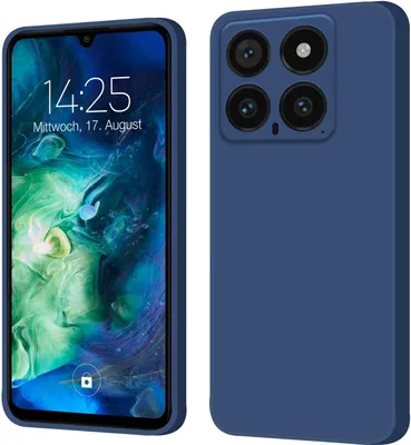 Produktbild von Hülle für Xiaomi 14 Case Cover Bumper Silikon Softgrip Schutzhülle Farbe: Blau