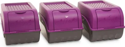 Produktbild von Novaliv Gemüseboxen Kartoffelboxen Vorratsbehälter 3,5l bis 9l (Lila, 3X 5l)