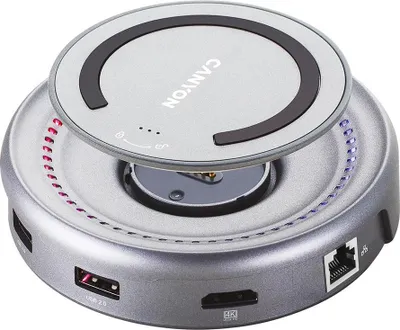 Imagen del producto de Canyon CNS-TDS07DG: Concentrador de puertos USB 3.2 Gen 1 (3.1 Gen 1) de tipo C, color gris