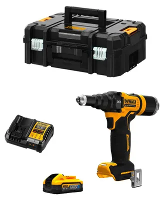 Produktbild von Nietpistole DeWALT DCF403H1T (1 x 5,0 Ah Powerstack + DCB1104 + TSTAK II)