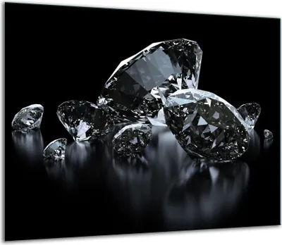 Obrázok produktu pre Kryt varnej dosky Sklenený kryt varnej dosky Splashback 60x52cm Diamonds