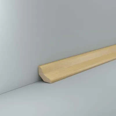 Produktbild von Hohlkehlleiste Holz Esche 30 x 30 mm Holzleiste 2,4 Meter Deckenleiste