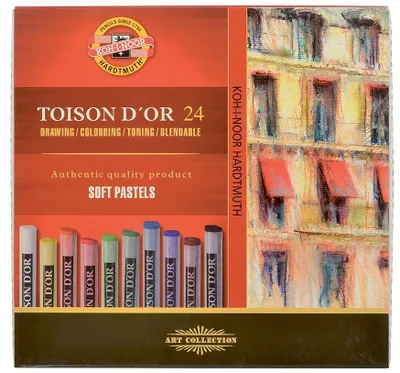 Obrázek produktu pro Koh-i-noor TOISON D´OR 8514/24 - prašné křídy - 24 ks