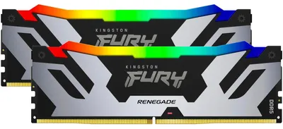 Zdjęcie produktu dla Kingston Technology FURY 32GB 6400MT/s DDR5 CL32 DIMM (zestaw 2 modułów) Renegade RGB, 32 GB, 2 x 16 GB, DDR5, 288-pin DIMM
