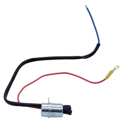 Produktbild von Kondensator für Blinkanlage mit Anschlußkabeln für Piaggio Vespa Bravo Ciao Si Gilera EC1