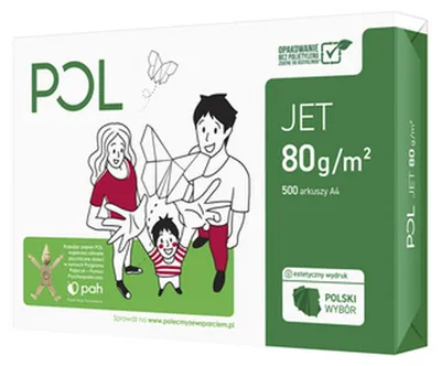 Produktbild von POL International Papierstrahl Weiß A4 500 Blatt Druckpapier