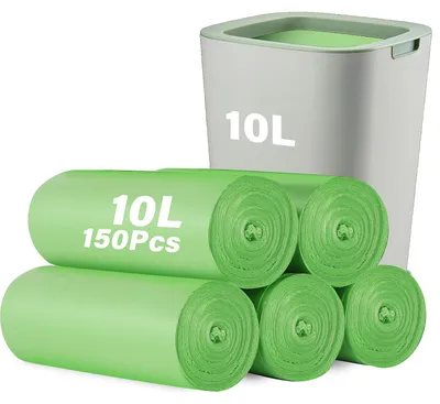 Imagen del producto de Bolsas de basura biodegradables - Bolsas de residuos - 10 litros - Compostables - 150 unidades