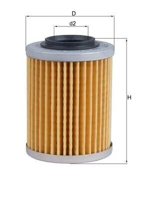 Produktbild von Ölfilter MAHLE OX 970 Filtereinsatz für LAVERDA MOTORCYCLES 1000 für APRILIA MOTORCYCLES RSV