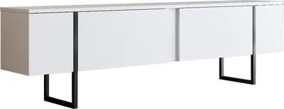 Produktbild von Skye Decor, Luxe - White, Black, TV-Schränke, Weiß, 180 x 50 x 30 cm