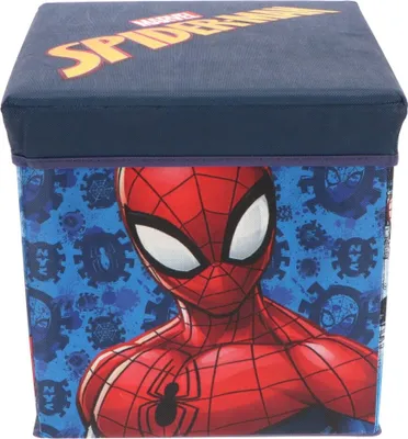 Zdjęcie produktu dla Krzesło do przechowywania Spiderman - 2 w 1 siedzisko i schowek 30x30x30 cm