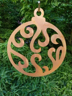 Produktbild von Edelrost Christbaumkugel Ornament