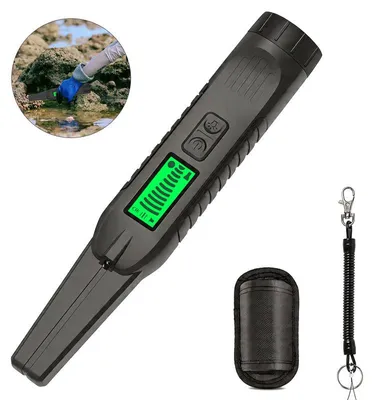 Produktbild von Handheld Metalldetektor 360° Präzisionssuche LED Licht 3 Alarmmodi Vibration Ton empfindlich tragbarer Metallsucher für Outdoor