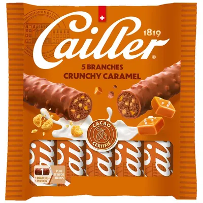 Produktbild von Cailler Branches Crunchy Caramel 5x23g